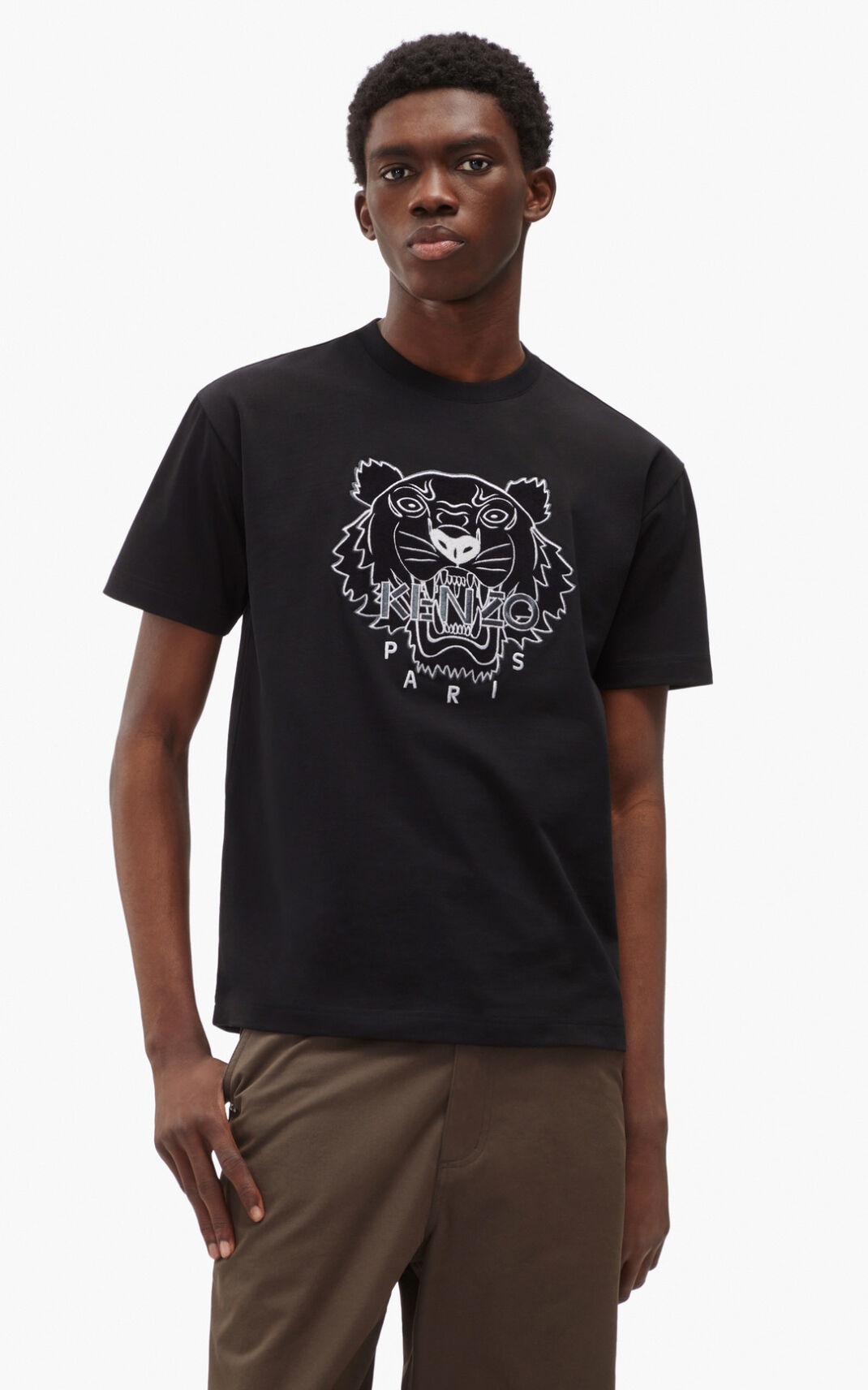 Kenzo The Vinter Capsule Tiger T-shirts Herre - Sort DK-534966